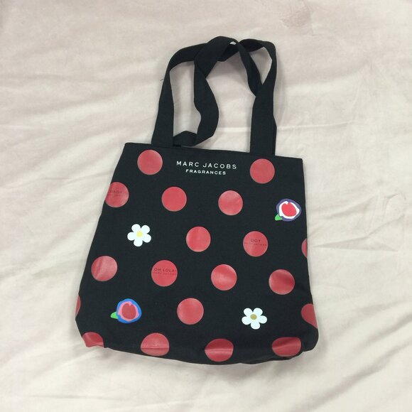 Marc J acobs Fragrances Tote Black and Red - Picture 1 of 5